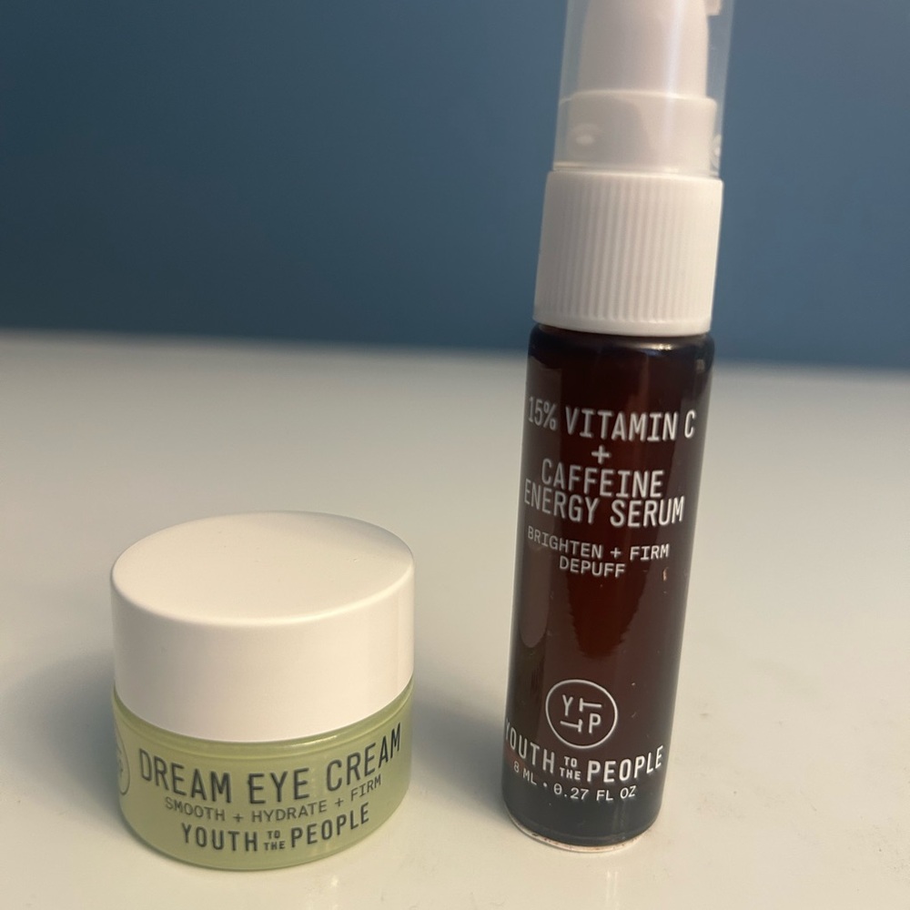 Youth to the People Dream Eye Cream and Vitamin C, Caffeine & Energy Serum
